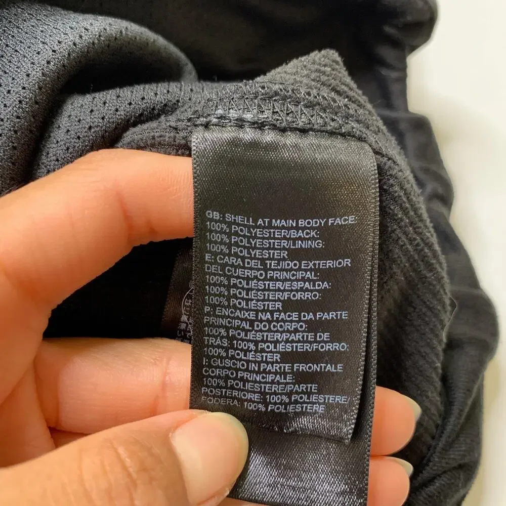 The North Face Vest Men XL Extra Large Black Ridgewall Soft Shell Midweight LOGO